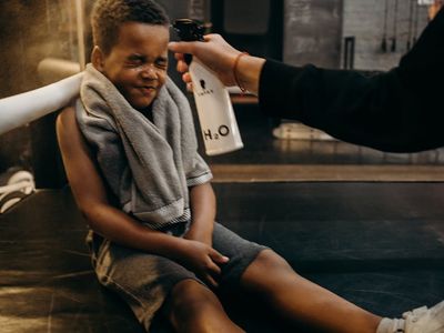 Quiet corner of the gym with a water bottle